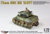 MIRAGE 720002 1:72 75mm HMC M8 SCOTT wczesne wersje Operacja Overlord, 82. pancerny batalion rozpoznawczy 2 Dywizja Pancerna, Barenton, lipiec 1944 r